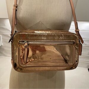 Coach Metallic Rose Gold Crossbody Bag